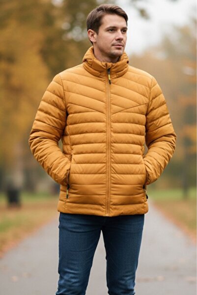 embody Jachetă bărbătească Fas cu glugă detașabilă, buzunare cu fermoar galbe...