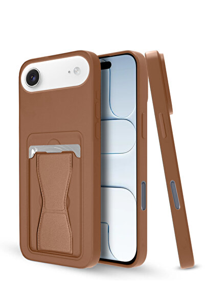 Wtech جراب حامل بطاقات من السيليكون TPU مع قبضة يد لهاتف Apple iPhone Air 5G ...