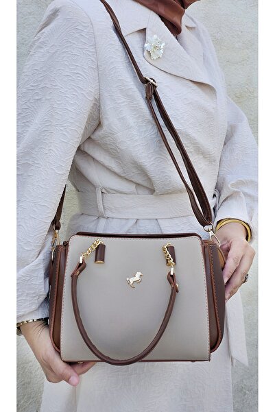 çantamgelsin Original Miami Polo Women's 4-Section Hand and Shoulder Bag