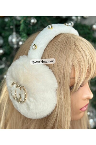 QUEEN AKSESUAR Design de lux cu broșă cu pietre prețioase, căști pliabile din...