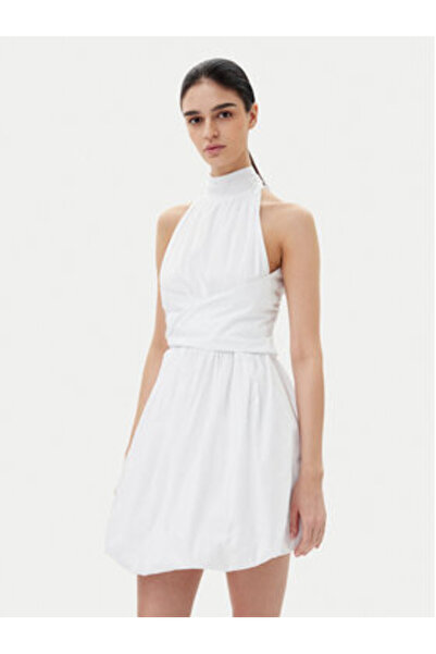 Vicolo Γυναικείο Φόρεμα Κοκτέιλ TD0606 Λευκό
