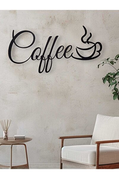 Teber Kalıp 3D Baskı Coffee Yazılı Dekoratif Duvar Süsü – Kahve Temalı Tasarım