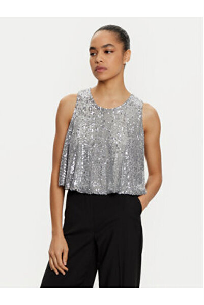 Vicolo Γυναικεία Μπλούζα TS0351 Ασημί