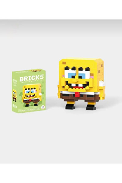 CNS Concept Sponge Bob Bricks 3D Puzzle Lego +14 Çok Renkli