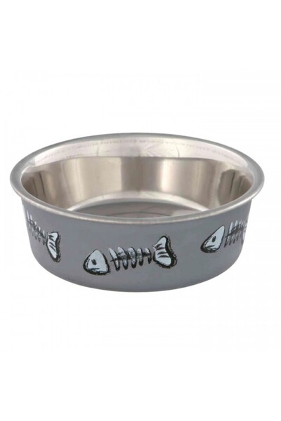 Trixie Stainless Steel Bowl with Plastic Coating 0.25 l