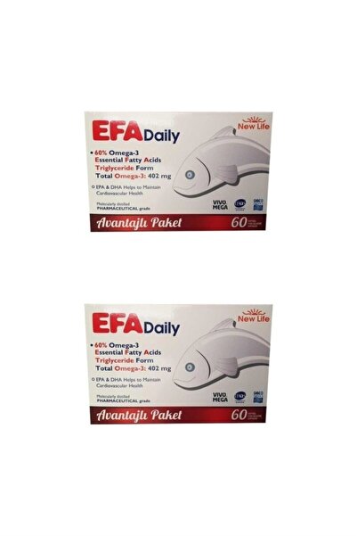 New Life إيفا ديلي 60 كبسولة 2 قطعة