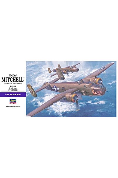 Hasegawa E16 546 1/72 Ölçek, B-25J Mitchell, Savaş Uçağı Plastik Model Kiti