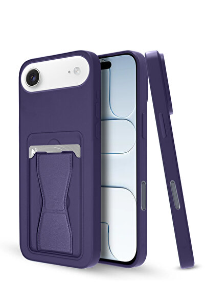 Wtech جراب حامل بطاقات من السيليكون TPU مع قبضة يد لهاتف Apple iPhone Air 5G ...