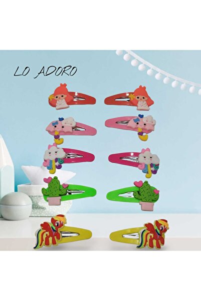 LO ADORO 10 штук застібок з фігурками для дівчаток Застібки Фігурки змінюютьс...