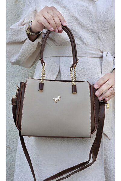 çantamgelsin Original Miami Polo Women's 4-Section Hand and Shoulder Bag