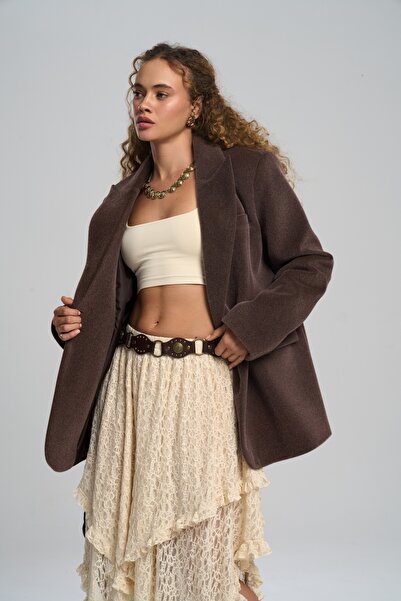 MAI STUDIOS CO. Runa Oversize Kahve Blazer
