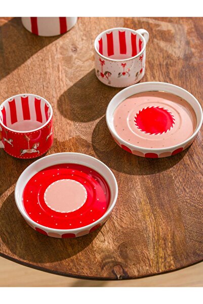 LC Waikiki 2-Person Printed Porcelain Coffee Cup Set 90 ml (W5)