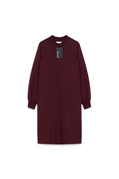 praye Μακρύ φούτερ μέχρι το γόνατο, μπορντό