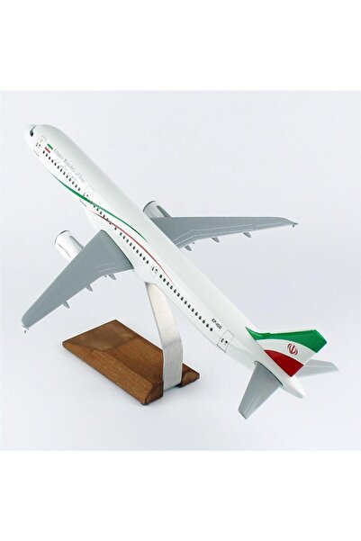 Genel Markalar THY049 1/100 Ölçek, Islamic Rebublic of Iran A321-200 Yolcu Uçağı, Sergilemeye Hazır Ahşap Standlı M