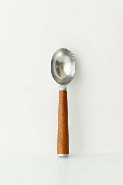 Dekorzdükkan Prateg Acacia Handle Ice Cream Spoon