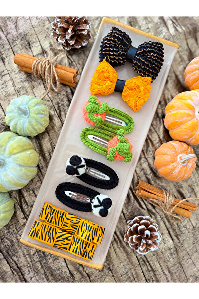 PURPLE'S BİR TUTAM MUTLULUK Halloween 8-Piece Buckle Set / Girl's Buckle / Ba...