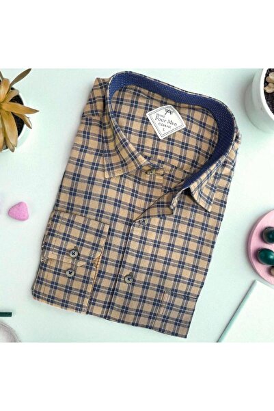 EREN STYLE Classic 100% Cotton Long Sleeve Anti-Sweat Winter Flannel Fabric C...