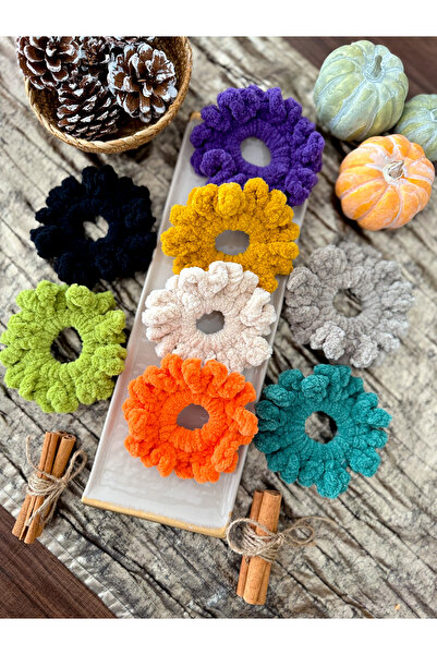 PURPLE'S BİR TUTAM MUTLULUK El Örgüsü Kadfe 8’li Çocuk Toka Seti