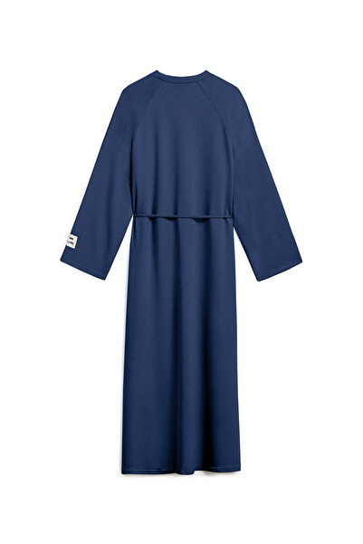 praye Oversize Uzun Salaş Elbise Lacivert