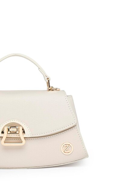 Zühre Lock Detail Bag Z0037 Cream