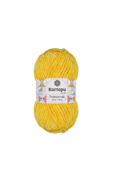 Kartopu 5 bucăți Yumurcak fire de tricotat K320 galben ouă