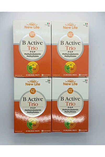 New Life B Active Trio Dil Altı 30 Tablet 4 Adet