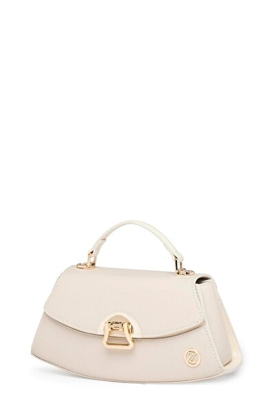 Zühre Lock Detail Bag Z0037 Cream