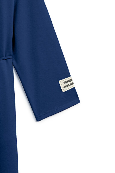 praye Oversize Uzun Salaş Elbise Lacivert