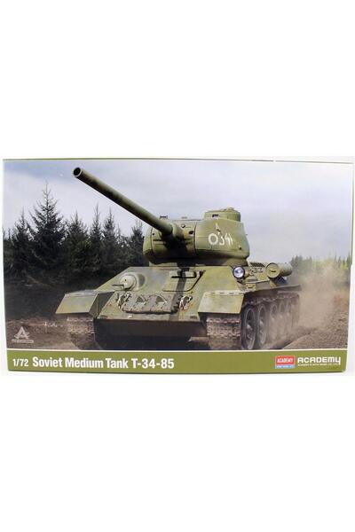 Academy 13421 1/72 Ölçek, T-34-85 Soviet Orta Sınıf Tankı, Plastik Model kiti