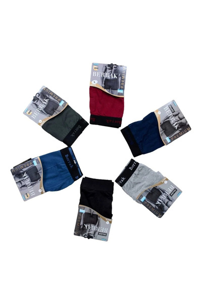 Shiron Sportswear&Company Erkek Karışık Renk Modal Boxer 6'lı Berrak 4476