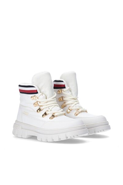 Tommy Hilfiger Lace-up Bootie Ivory