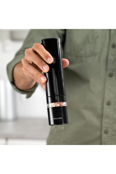 ZWILLING Enfinigy Czarny Młynek DO Soli Plastikowy Elektryczny