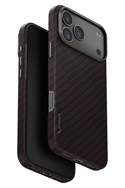 UNIQ Better By Design İphone 17 Pro Max Keva Edge Slim Karbon Kılıf Armaid Fiber Magsafe Özellikli Premium İnce Kapak