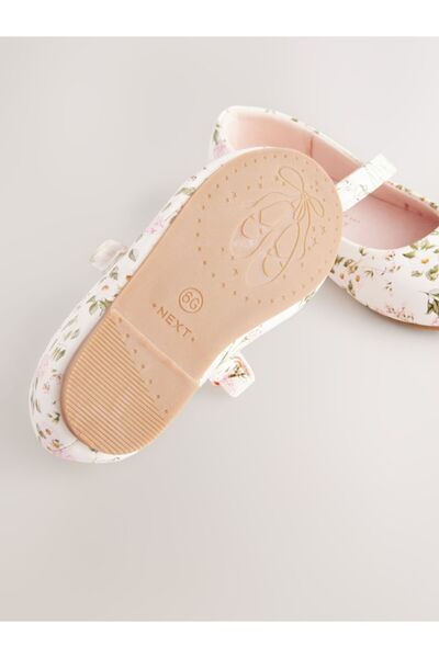 Next Baby Cream Floral Mary Jane Ballerinas