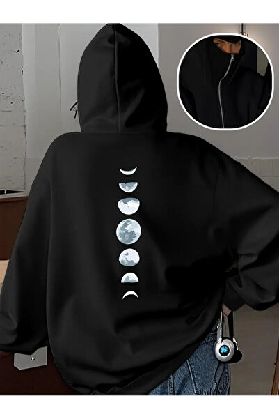 Gofeel Baskılı Kapşonlu Maskeli Hırka