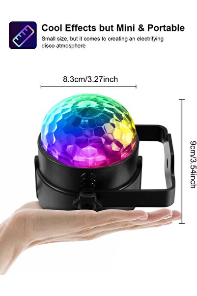 genernic Sound Activated Party Lights with Remote Control Dj Lighting, Strobe Lamp 7 Modes Stage Par Light