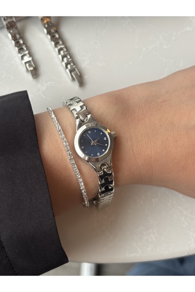 HNF LONDON Dark Blue Minimalist Women's Watch