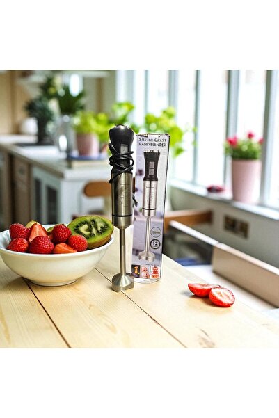 woodhub Çelik Tasarımlı 1500W El Blender, Tek Bıçaklı, Siyah Renkli