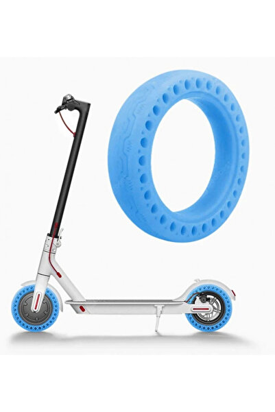 Universal 8.5 inch fluorescent blue solid tire for electric scooter