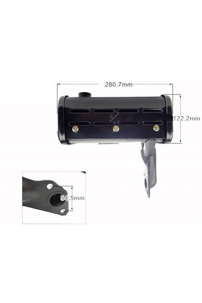 China Toba de eșapament motor diesel 186F