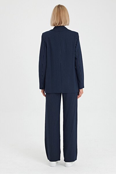 GAMZE ALPTEKİN Striped Jacket Pants Fabric Set