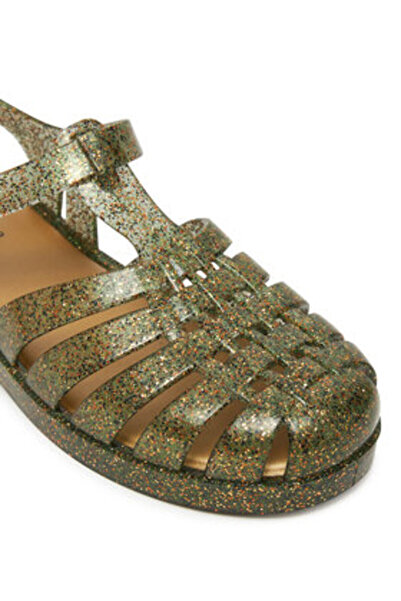 Melissa Γυναικεία Σανδάλια χρυσά MELISSA-M 33520 BF135 GLITTER CLEAR /BEIGE