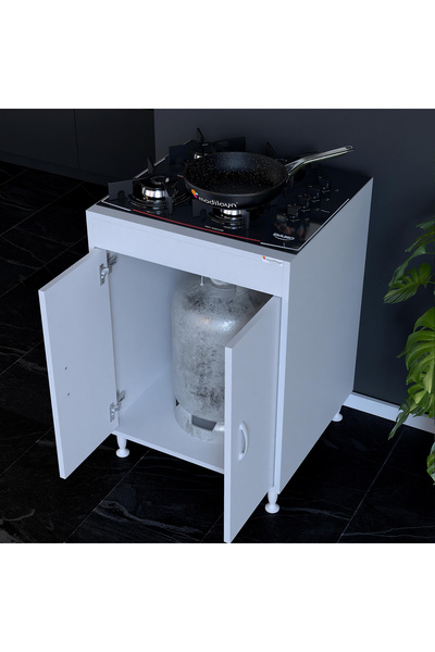 Modilayn ELİT 59,6 x 85 x 56 cm Gömme Ocak Ve Tüp Bölmeli Mutfak Dolabı