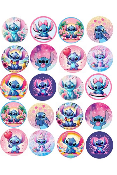 hediyehobihersey Resimli Kurabiye Baskısı, Stitch Kurabiye Şeker Hamuru Kağıt...