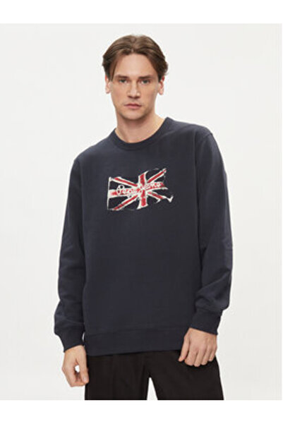Pepe Jeans Ανδρικό Φούτερ PM582669 Μπλε Σκούρο Μπλε