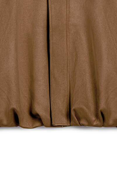 praye Κοντό σουέτ μπουφάν καφέ