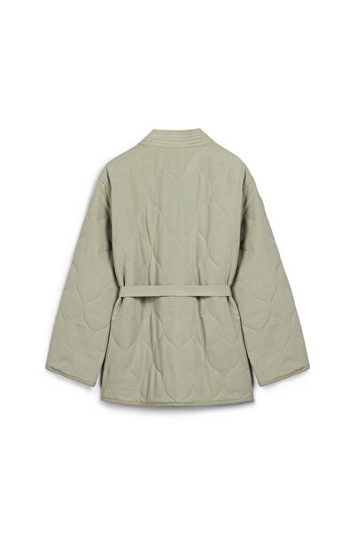 praye Καπιτονέ μπουφάν με κορδόνια πράσινο
