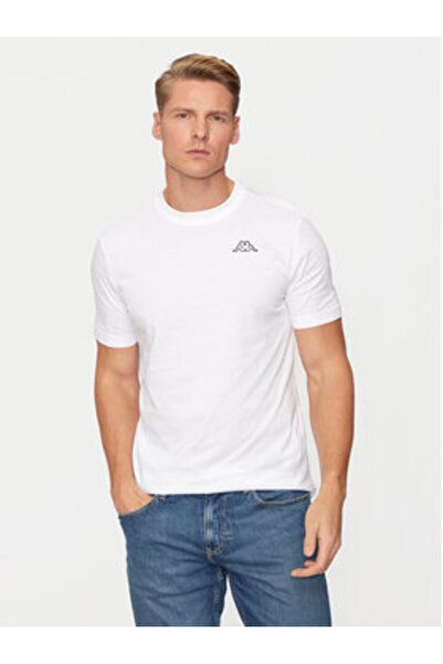 Kappa Ανδρικό T-Shirt λευκό KAPPA-304J150 001 ΛΕΥΚΟ