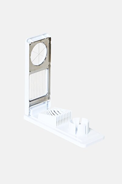 Bombay 2 In 1 Egg Slicer Stainless Steel Blades, White