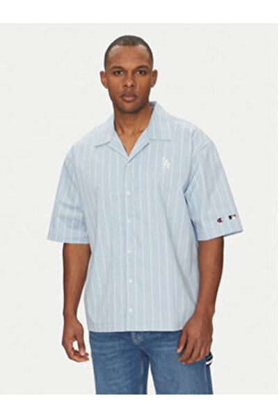 Champion Ανδρικό Πουκάμισο 221041 Μπλε Σκούρο Μπλε